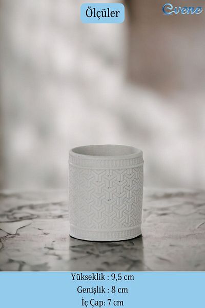 Evene Λευκός Οργανωτής Μακιγιάζ - Organizer Βούρτσας Μοντέλο 4