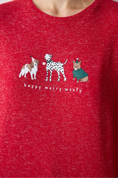 Penti Woofmas Red Sweatshirt