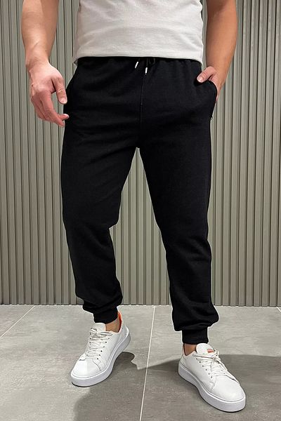MİSHAR İTALİA Φούτερ Jogger με ραβδώσεις από ανθρακί