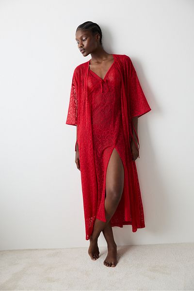 Penti Lacy Red Morgenmantel