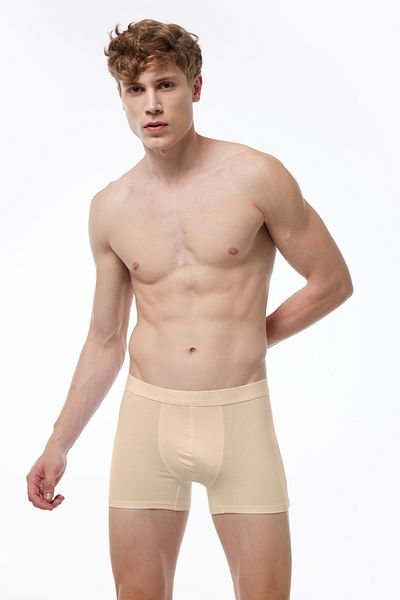 Malabadi Ανδρικό χρώμα δέρματος 2 τμχ Cotton Elastane Boxer 075
