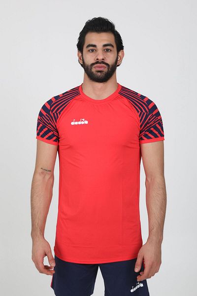 Diadora Μπλουζάκι Derby Κόκκινο Ναυτικό Μπλε