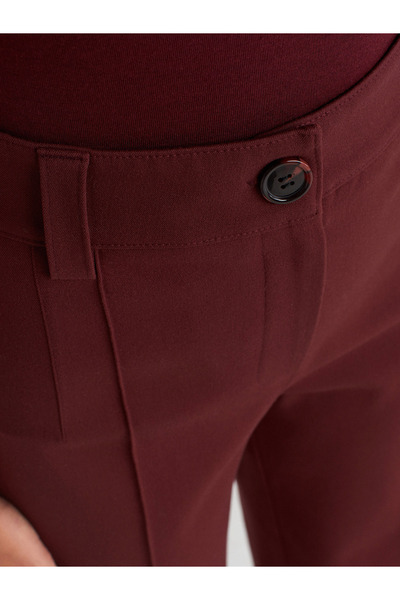 Dilvin 4888 Uzun Pantolon-Bordo