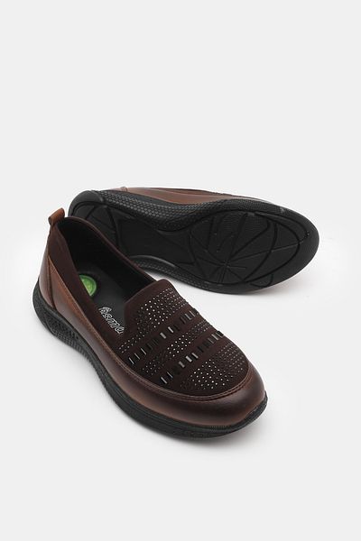 Tonny Black Women's Tan Comfortable Fit Mother Shoes