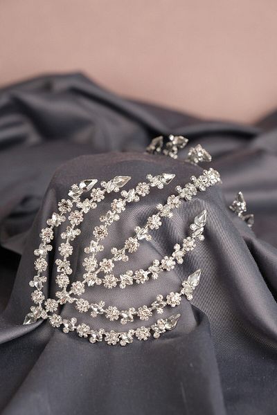 Hayalperest boncuk Double Sided Helen Bridal Hair Accessory