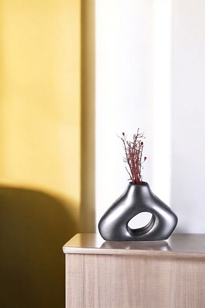 Evene Small Vase - Table Top Vase, Home Decoration, Silver Antique Color Model 49