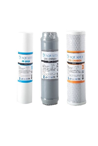 Filtre Dünyası Aquafly Açık Kasa Su Arıtma Cihazı Filtresi Çift Karbonlu 3lü ...
