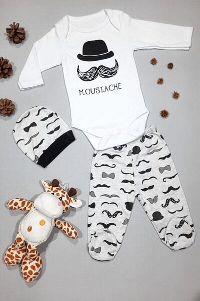 CUBBİCO طقم ملابس داخلية للأطفال باللون الأبيض للجنسين مكون من 3 قطع