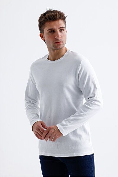 Dark Forest Crew Neck Basic Long Sleeve T-Shirt