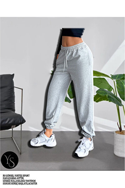 yx yustex sport Γκρι JOGGER ΓΥΝΑΙΚΕΙΑ Φόρμα Άνετη και Καθημερινή