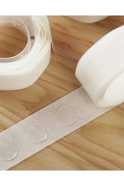 Organizasyon Pazarı Balloon Adhesive Tape 100 Pieces, Double Sided Adhesive Balloon Tape