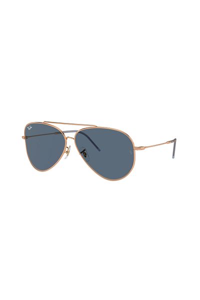 Ray-Ban Ray Ban Unisex Pilot Aviator Reverse Sunglasses- Rb R0101s - Lense Size:59mm - Rosegold