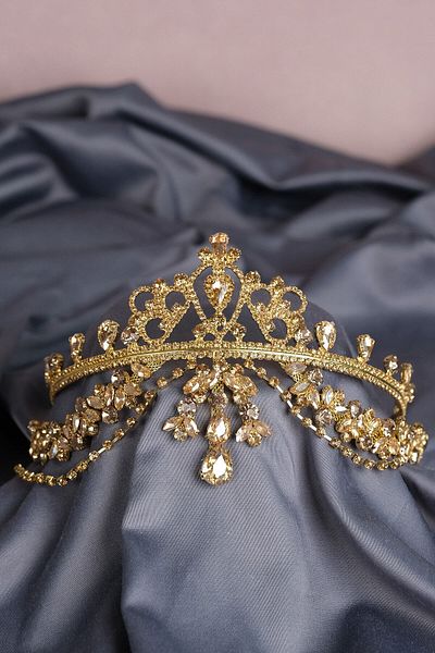 Hayalperest boncuk Hürrem Fringed Frontlet Bridal Henna Crown