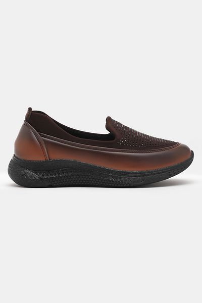 Tonny Black Women's Tan Comfortable Fit Mother Shoes
