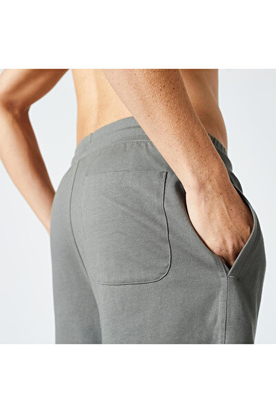 Decathlon Domyos Erkek Haki Fitness Şortu - Essentials 500