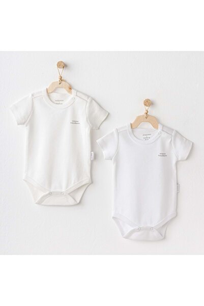 andywawa Ac25211 Short Sleeve 2'li Basic Body Ekru