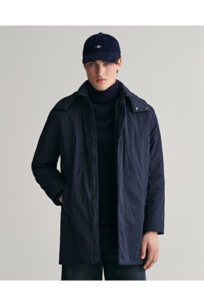 Gant Erkek Lacivert Kapüşonlu Mont