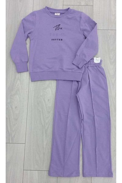 ROBA KIDS Girls & Boys, Compact 2-Thread, Embroidery Detail, Pocket, Bottoming Top Sweatshirt Suit Rb-8023