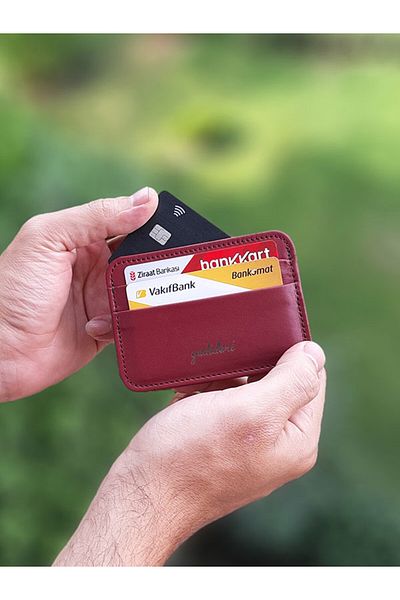 yedideri Genuine Leather Unisex Card Holder