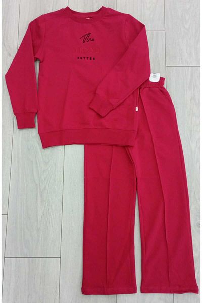 ROBA KIDS Girls & Boys, Compact 2-Thread, Embroidery Detail, Pocket, Bottoming Top Sweatshirt Suit Rb-8023