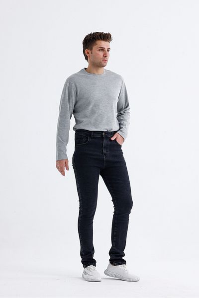Dark Forest Tricou de bază cu mânecă lungă cu decolteu