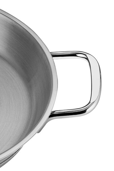 Nehir 18 cm Capless Silver Steel Italian Omelet Sahan