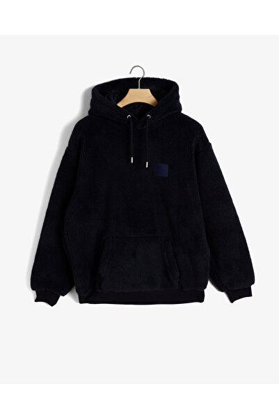 Gant Erkek Lacivert Relaxed Fit Kapüşonlu Sweatshirt