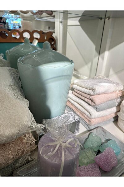 Gül Güler Düz modern çöp kovası turkuaz