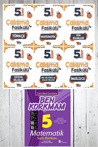 Açı Yayınları Açı 5.Sınıf Tüm Dersler Çalışma Fasikülü Seti(Yaprak Test)-2024