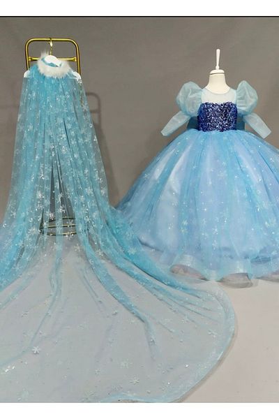 shop Rochie Elsa, Costum Elsa Pirensa, Rochie Elsa cu pelerină, Rochie Elsa albastră