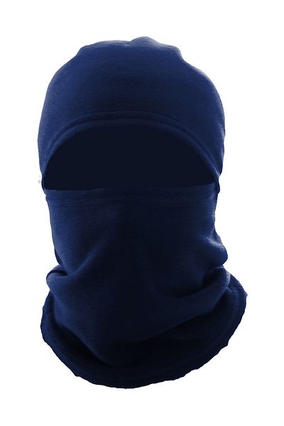 Mrey Unisex Light Navy Blue Fleece - Snow Mask Thermal Winter Cap