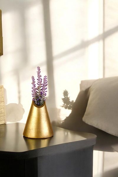 Evene 9 Model Vase - Small, Table Top, Home Decoration, Gold Antique Color