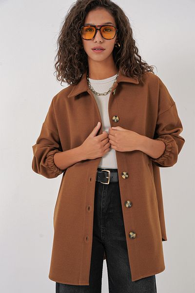 Bigdart 0674 Πουκάμισο Oversize με Τσέπες - Ταν