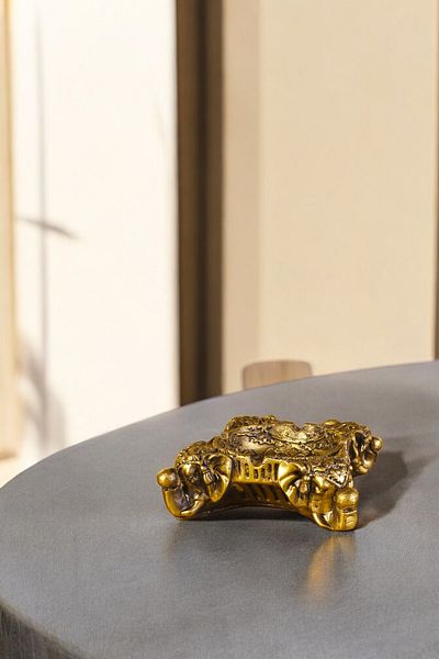 Evene Ashtray Gold Antique Ash Tray Decorative Ashtray Model 6