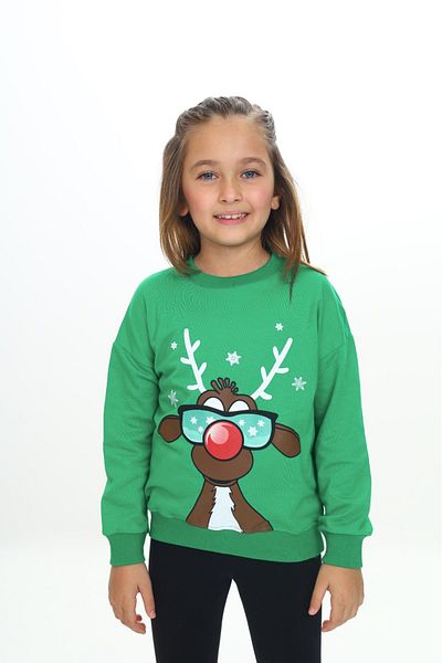 Toontoy Girl's Printed Sweatshirt