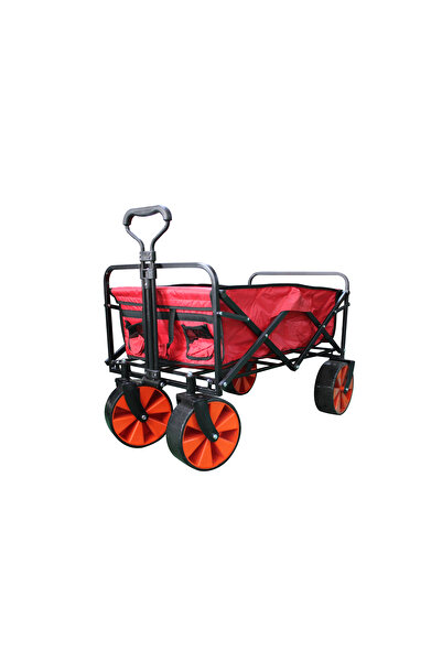 Solano Katlanabilir Taşıma Arabası Plaj-bahçe-kamp Arabası Kırmızı (T-T)
