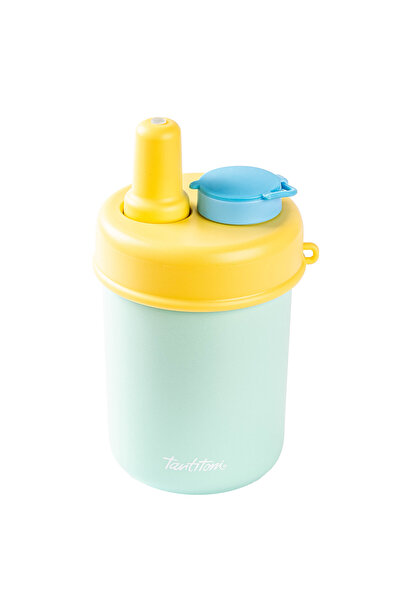 Tantitoni YEŞİL 2Sİ 1 ARADA KAPAKLI TERMOS BARDAK 480ML