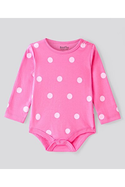 Bonfino - Girls 100% Cotton Full Sleeves Printed Onesies Pack Of 5 -Multicolor