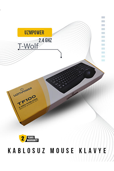 T-WOLF Tf-100 2.4ghz Wıreless Mouse & Keyboard Set