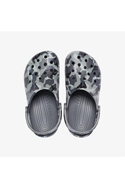 Crocs Classic Printed Camo Clog Erkek Gri Terlik