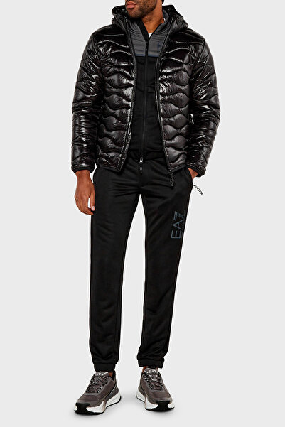 EA7 Regular Fit Kapüşonlu Parlak Şişme Mont Erkek MONT 6DPB47 PNHTZ 1200