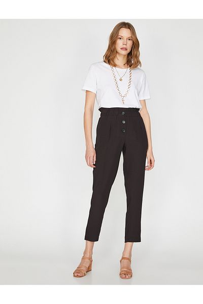 Koton Buttoned Relaxed Cut Pants
