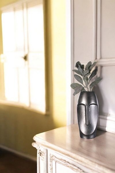 Evene Vase Small Vase Tabletop Vase Home Decoration Vase Silver Tumbled Color Model 32
