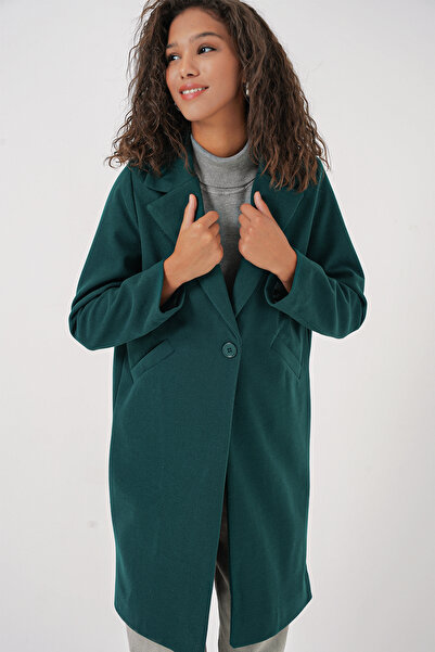 Bigdart 9085 Kaşe Coat - Emerald Green