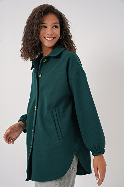 Bigdart 0674 Model Y.Emerald Oversize Shirt with Pockets