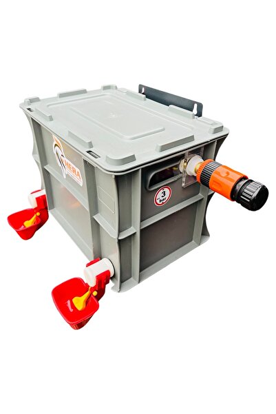 HERA 2 Kaplı Otomatik Dolumlu Suluk ,Duvara Montaj Plakalı (Sağdan Su Girişli)