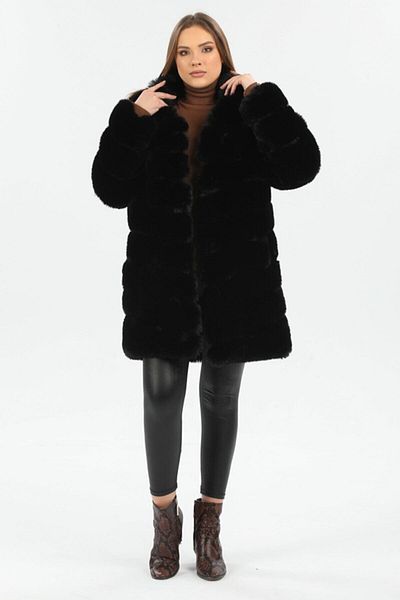 Redpoint Jackets Faux Fur Black Women's Coat