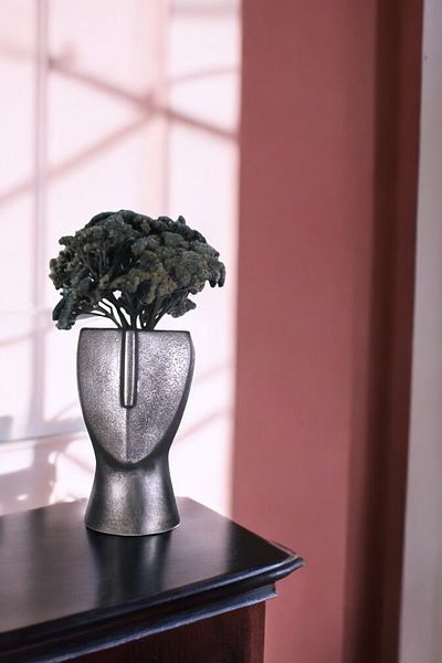 Evene Small Vase - Table Top Vase, Home Decoration, Silver Antique Color Model 20