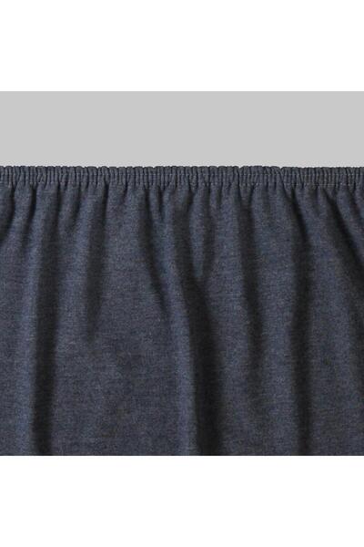 Sarev Medulas Dark Blue 50% Cotton 50% Modal Double 160*200 cm Fitted Bed Sheet