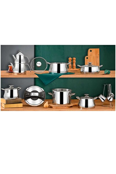 ÖZLİFE Özlife Irmak 18 Parça Tencere Çeyiz Seti 4032